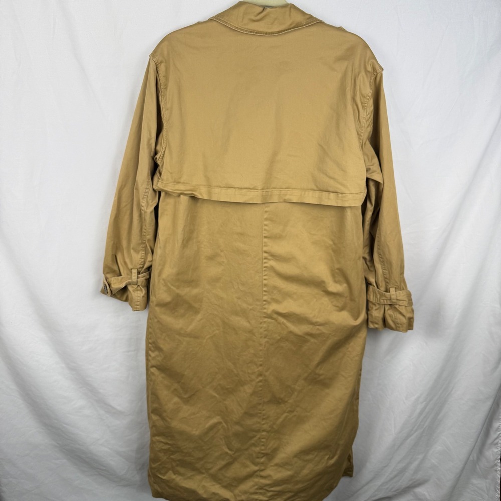 Favorite Daughter The Charles Trench Coat Small Oversized Classic MISSING BELT - Picture 13 of 13